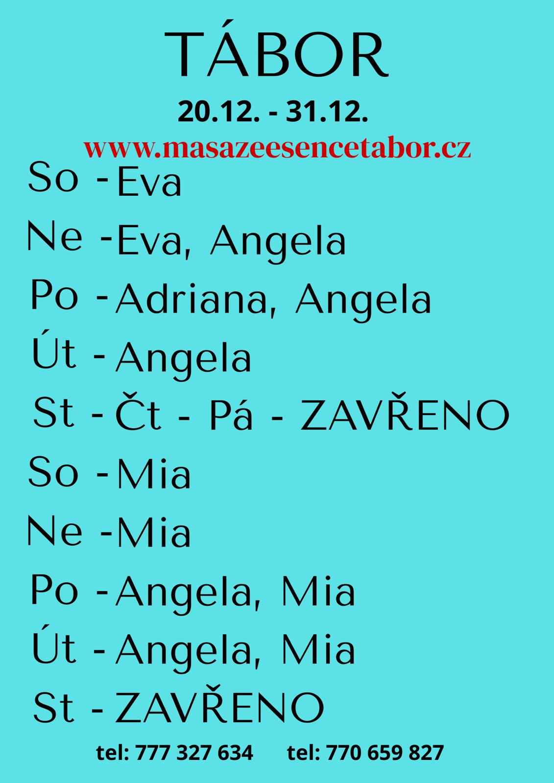 Kalendář dostupnosti